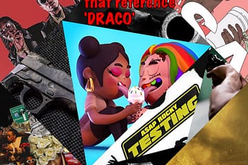 10 Rap Songs w/ Lyrics that Reference DRACO [Photo Credits: 300 Entertainment, Capitol, Motown, Epic, TenThousand Projects]