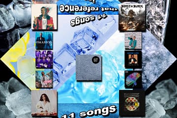 “11 Songs That Reference Ice” [Photo Credits: Atlantic, Cash Money, Def Jam, Interscope, Nuclear Blast, Pexels, Pixabay, SC Entertainment, Sony BMG Music Entertainment, Sony Music Entertainment UK, the @ pack, Warner Bros., Warner Bros.]