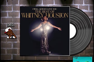 Whitney Houston, One Moment in Time: Throwback Vibez 🕶️🎶 No. 135 (2023) [📷: Brent Faulkner / The Musical Hype; RCA; John Alan Sperry, PIRO via Pixabay]