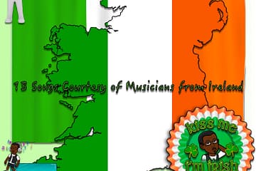 13 Songs Courtesy of Musicians from Ireland 🇮🇪 (2023) [📷: Brent Faulkner / The Musical Hype; Elias, KERBSTONE, OpenClipart-Vectors from Pixabay]