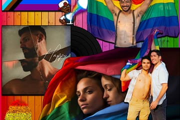 Alfie Arcuri, Happy: Beaming with Pride 🏳️‍🌈 No. 9 (2024) [📷: Brent Faulkner/ The Musical Hype; King Gary; Elias Souza, Los Muertos Crew from Pexels; CatsWithGlasses, Maicon Fonseca Zanco, Square Frog, Sudo from Pixabay]