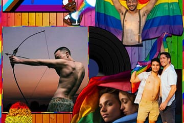 Olly Alexander, Polari: Beaming with Pride 🏳️‍🌈 No. 85 (2024) [📷: Brent Faulkner/ The Musical Hype; Universal Music Operations Limited; Elias Souza, Los Muertos Crew from Pexels; CatsWithGlasses, David, Maicon Fonseca Zanco, Square Frog, Sudo from Pixabay]