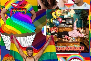 Theo Tams, Happy On The Outside: Beaming with Pride 🏳️‍🌈 No. 1 (2025) [📷: Brent Faulkner/ The Musical Hype; Slaight Music Inc / Hidden Pony; Elias Souza, Los Muertos Crew from Pexels; CatsWithGlasses, David, Maicon Fonseca Zanco, Square Frog, Sudo from Pixabay]